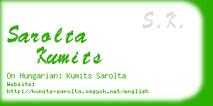 sarolta kumits business card